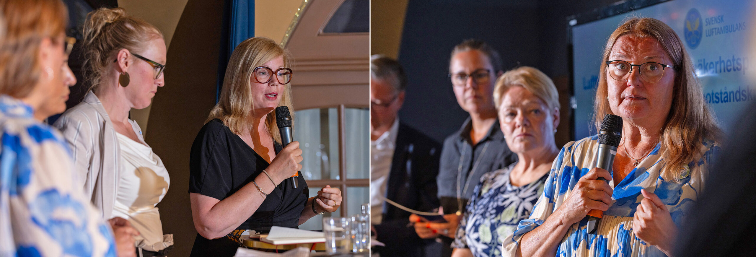 Anna Starbrink och Anna-Lena Danielsson talar under panelsamtal i Almedalen.